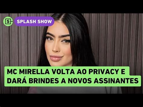 mc mirella onlyfans|MC Mirella alcança o top 1 ao retornar a site adulto após ...